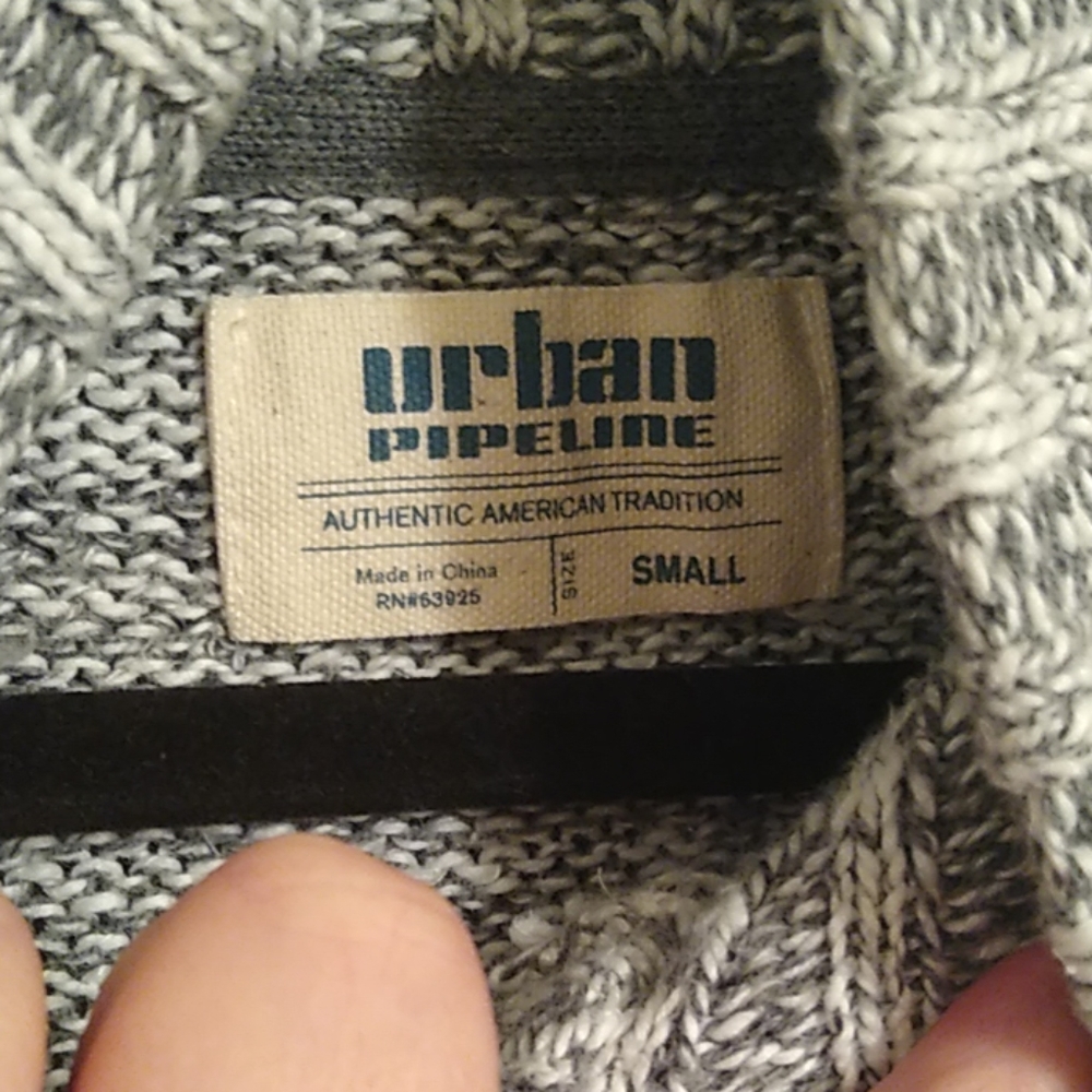 Urban Pipeline grey and white marled  sweater S - Picture 7 of 8